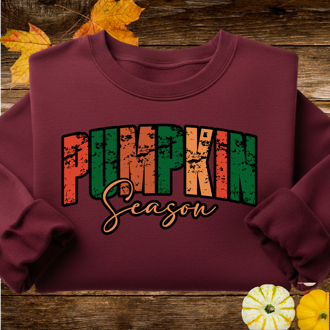Pumpkin Season Fall Sweatshirt – Cozy Autumn Graphic Pullover