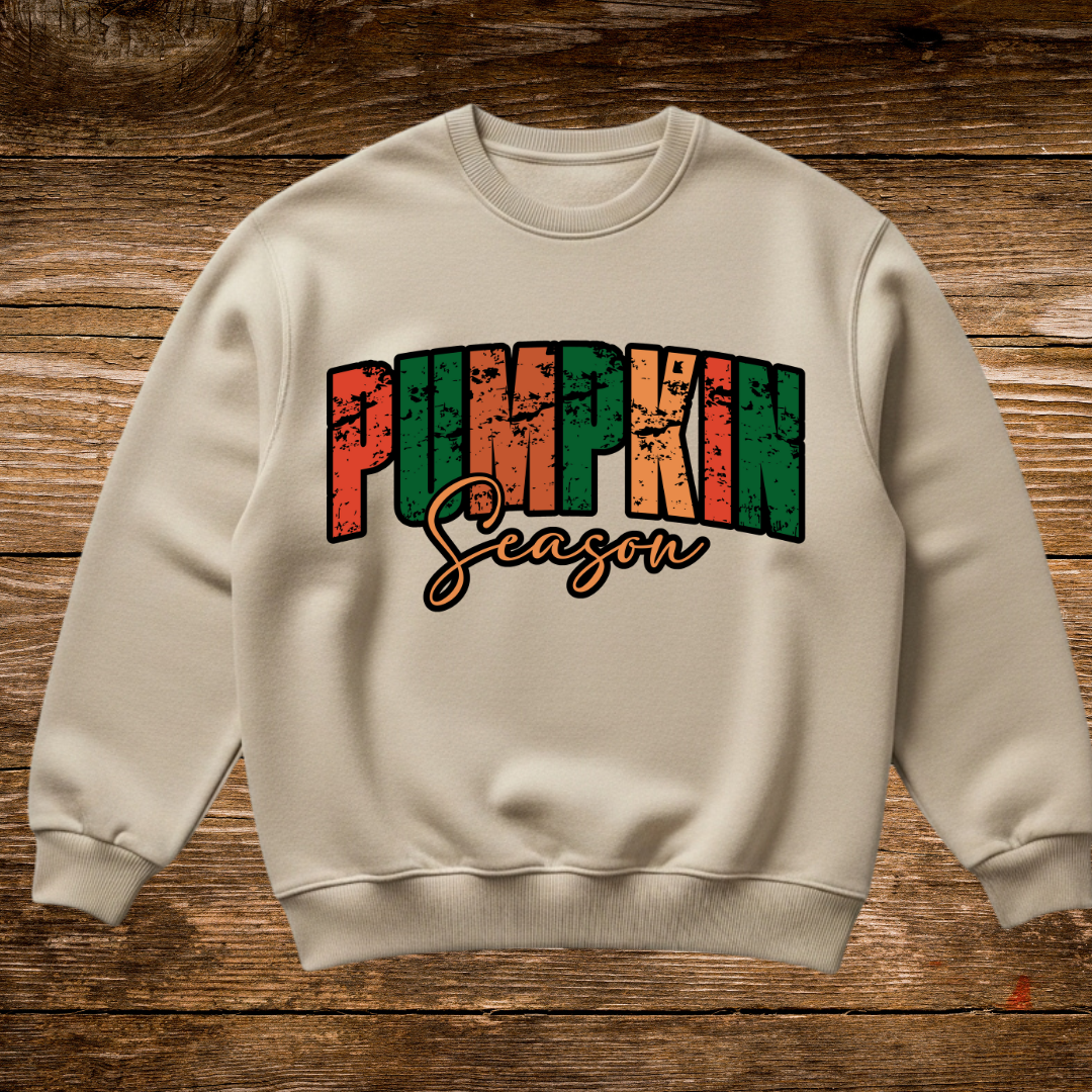 Pumpkin Season Fall Sweatshirt – Cozy Autumn Graphic Pullover