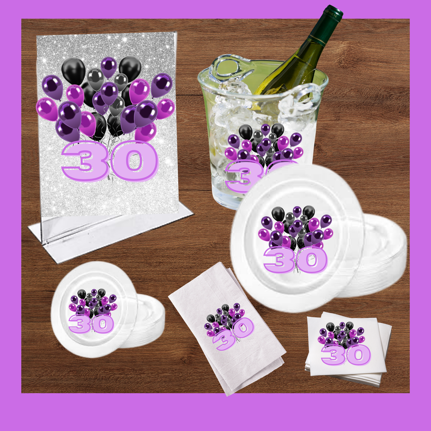 Nia Collection Personalized Party Packs | Glow Up, Golden Hour, Shine & Celebrate, VIP