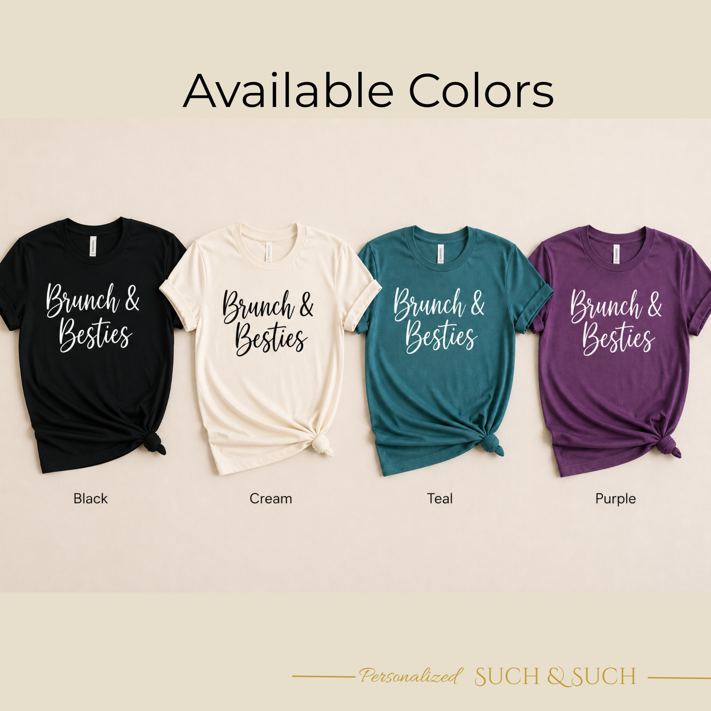 Brunch & Besties Matching T-Shirts | Group Bundle (Min 4)