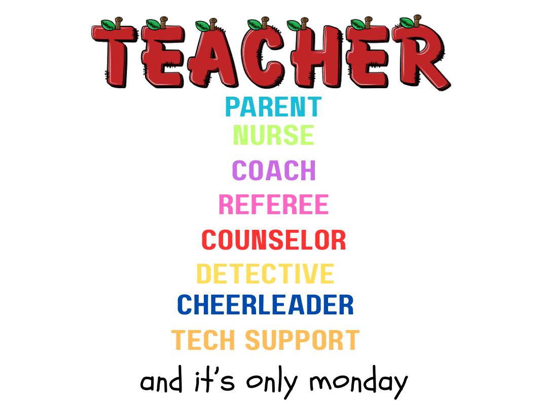 Teacher Life Multi-Role T-Shirt – Funny Teacher Appreciation Shirt for Women & Men – Back to School Teacher Gift