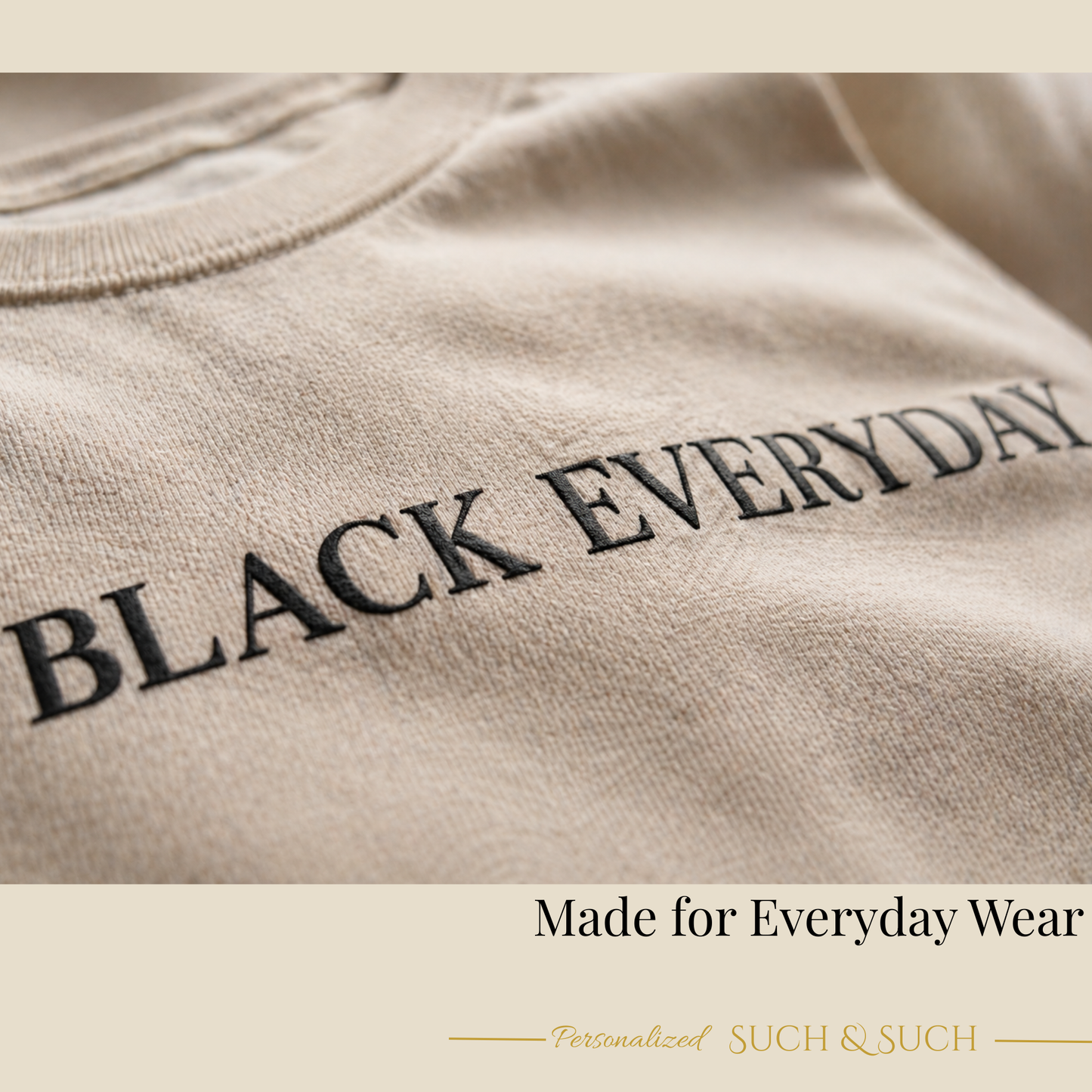 Black Everyday Minimal Statement T-Shirt | Empowerment Tee