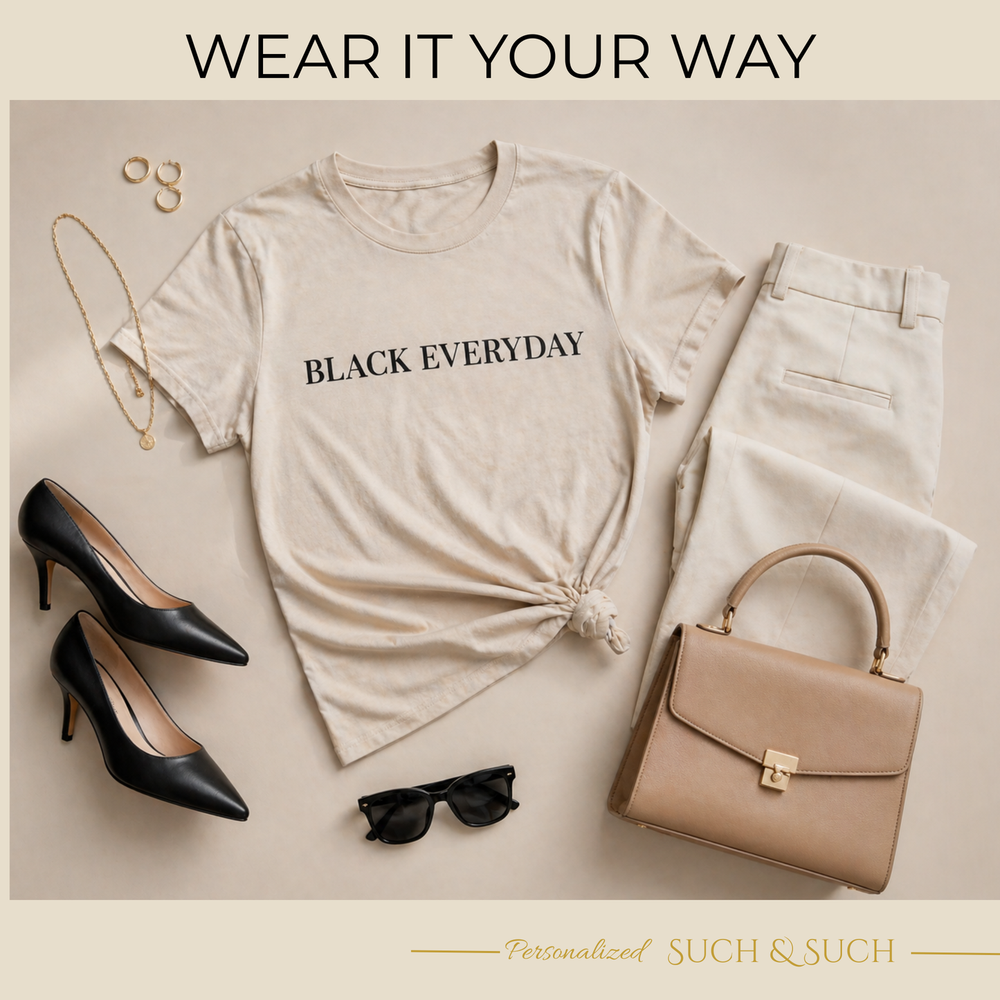 Black Everyday Minimal Statement T-Shirt | Empowerment Tee