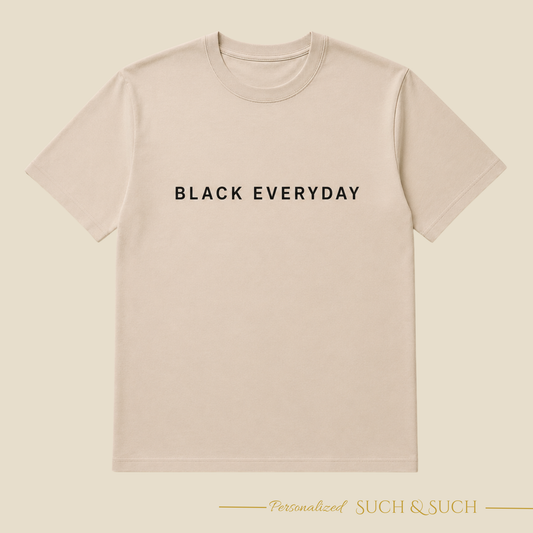 Black Everyday Minimal Statement T-Shirt | Empowerment Tee