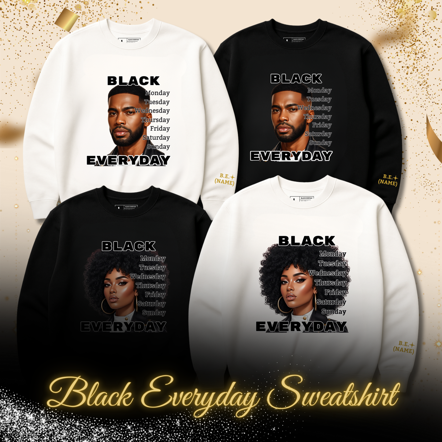 Such N’ Steal Soft Life Super Bundle – Black Everyday Edition (Personalized Sweatshirt Included)