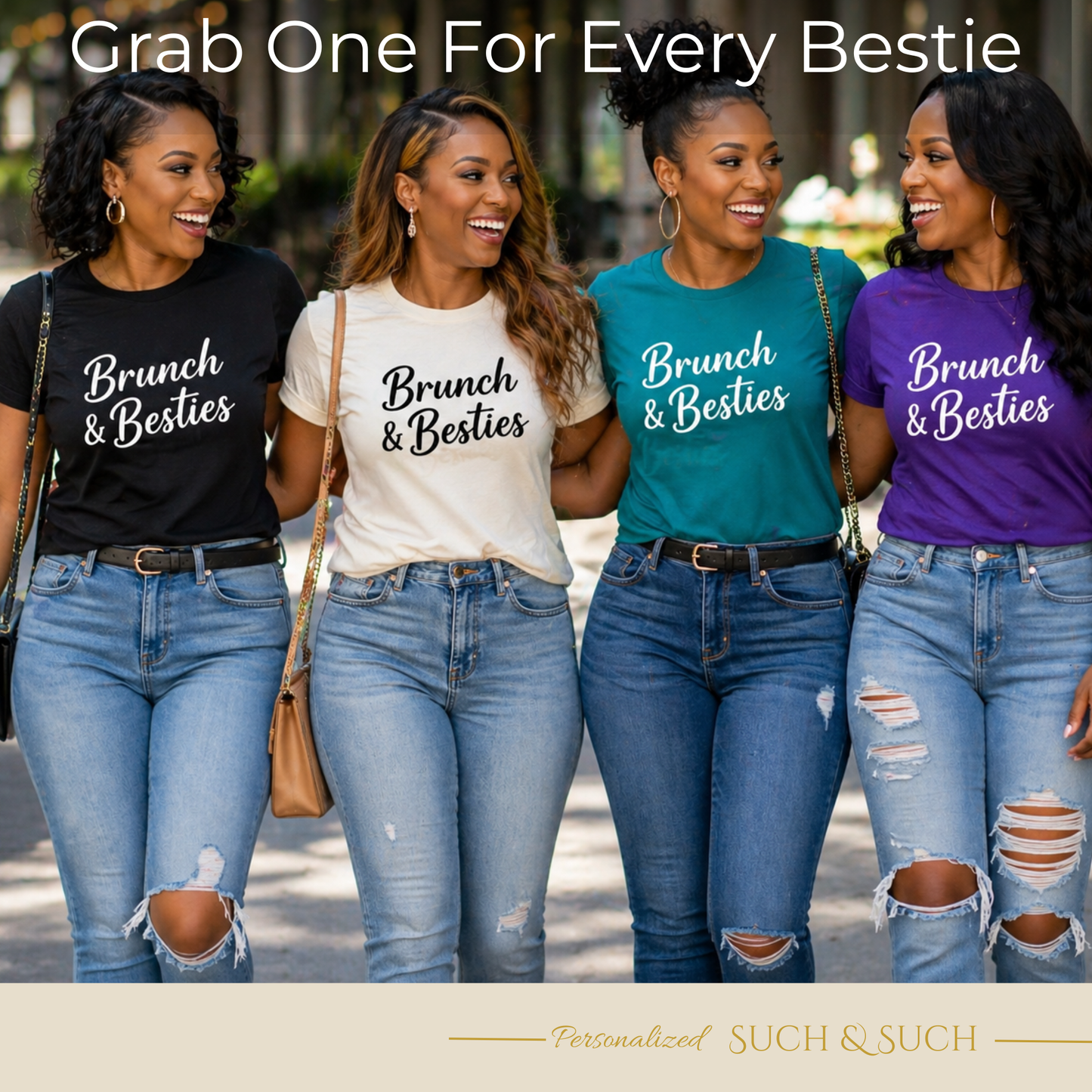 Brunch & Besties  T-Shirts | Girls Brunch Outfit