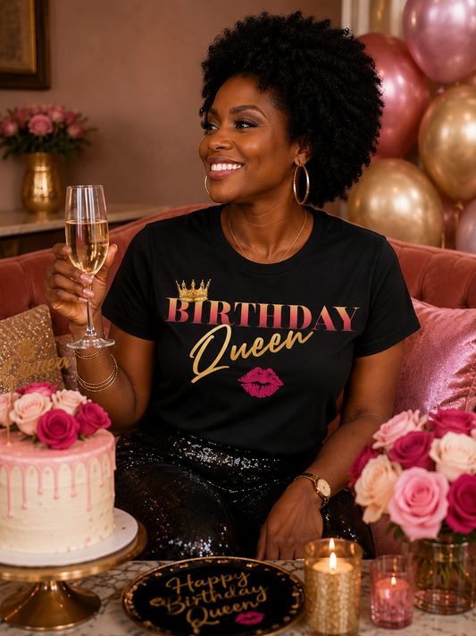Birthday Queen T-Shirt for Women | Birthday Brunch Tee
