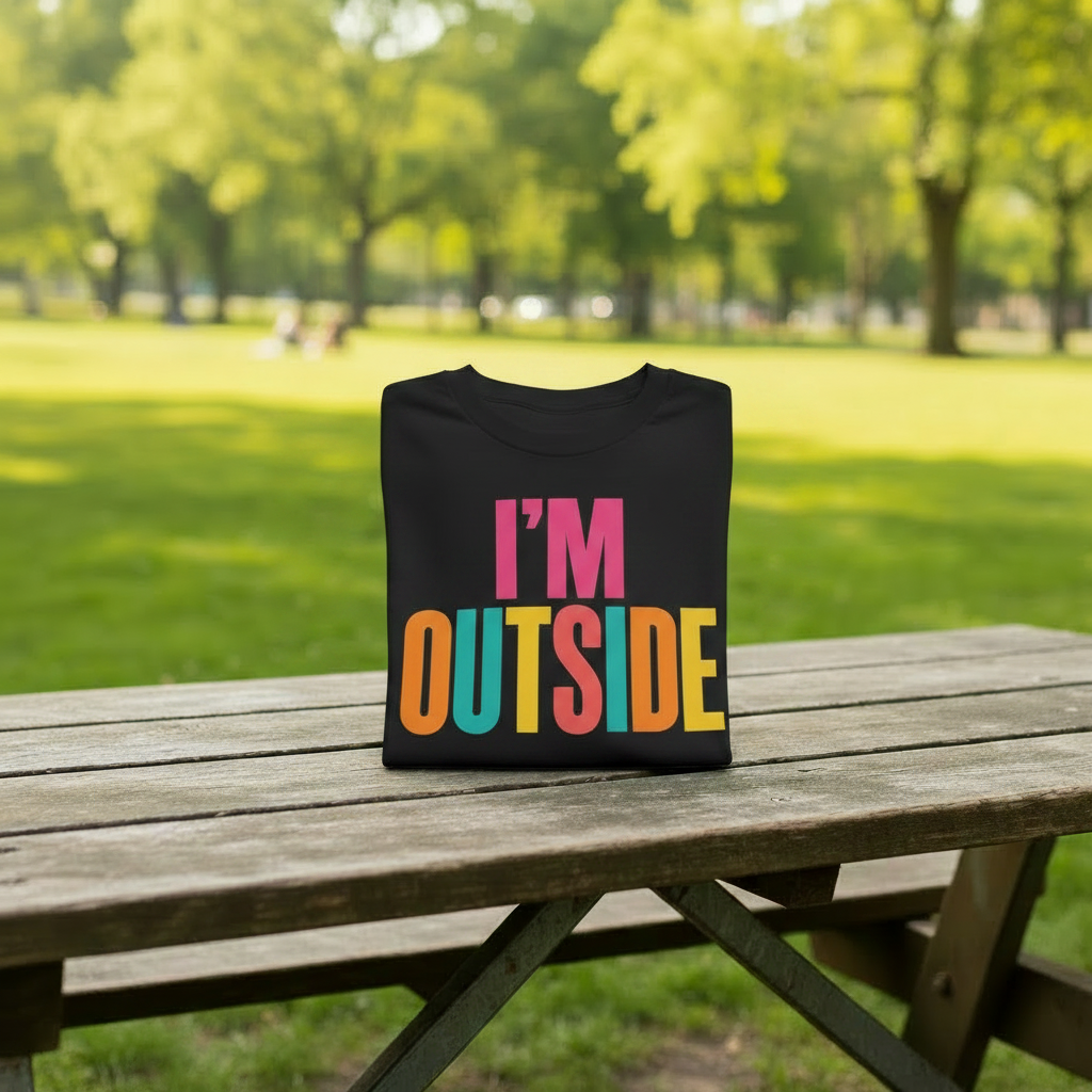 I'm Outside Statement T-Shirt | Women's Summer Graphic Tee |  Brunch, Vacation & Weekend Outfit