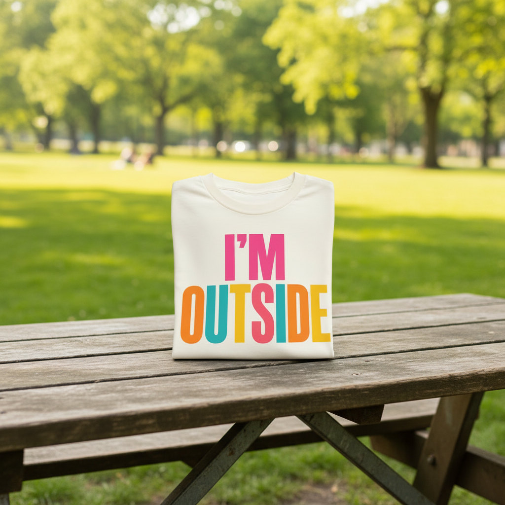 I'm Outside Statement T-Shirt | Women's Summer Graphic Tee |  Brunch, Vacation & Weekend Outfit